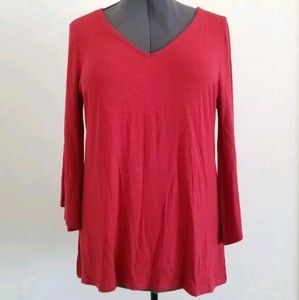 Soft Surroundings Blouse Burnt Orange